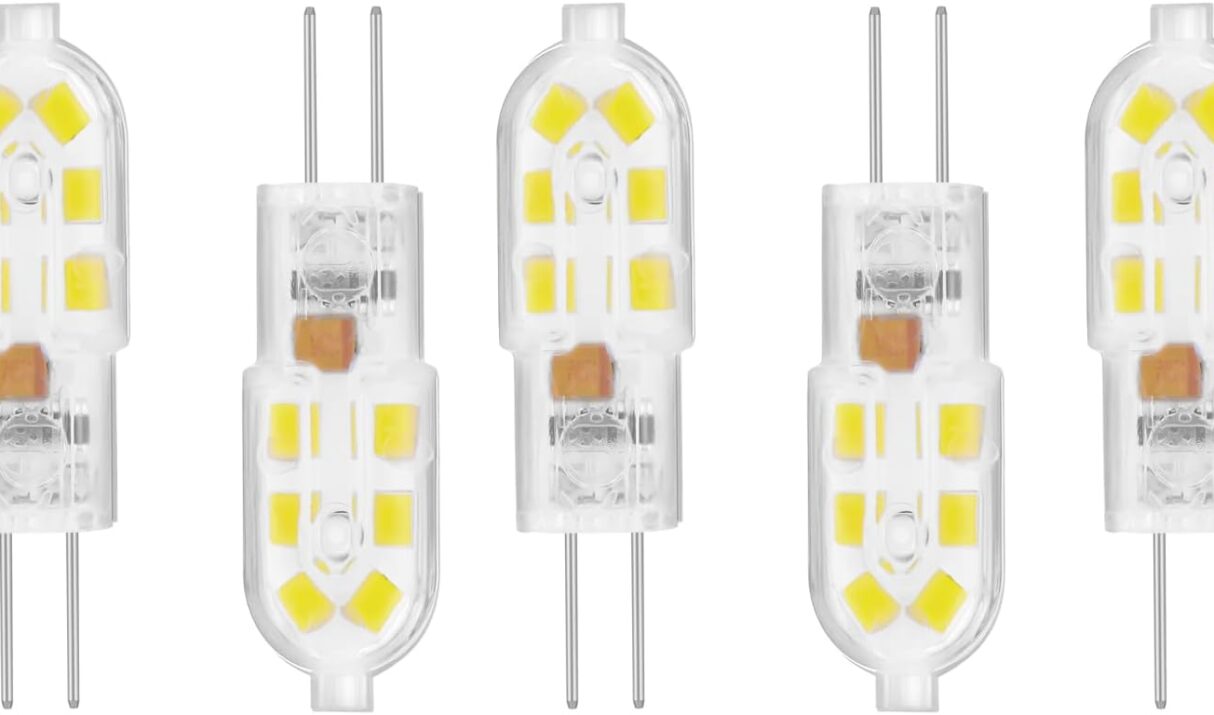 G4 12V LED Light Bulb 2W,Bi-Pin Base,JC T3 Type WB01X10239 Range Vent Hood SB02300791 Microwave Surface LED Light Bulb NOT-Dimmable 200LM No-Flicker 360° (Warm White 3000k)