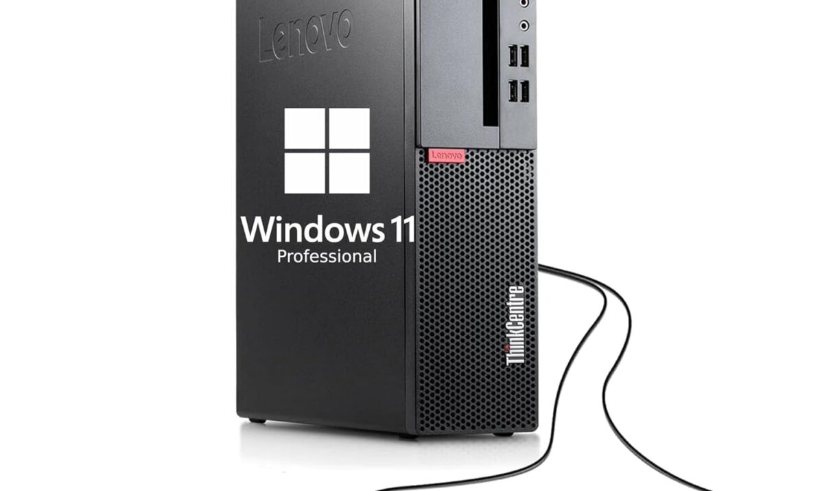 Lenovo ThinkCentre M710 SFF Desktop Computer PC, 6th Gen Core 3.70GHz, 8GB RAM, 256GB SSD, VGA, Keyboard and Mouse, WiFi, BT, Windows 11 Pro (Renewed)