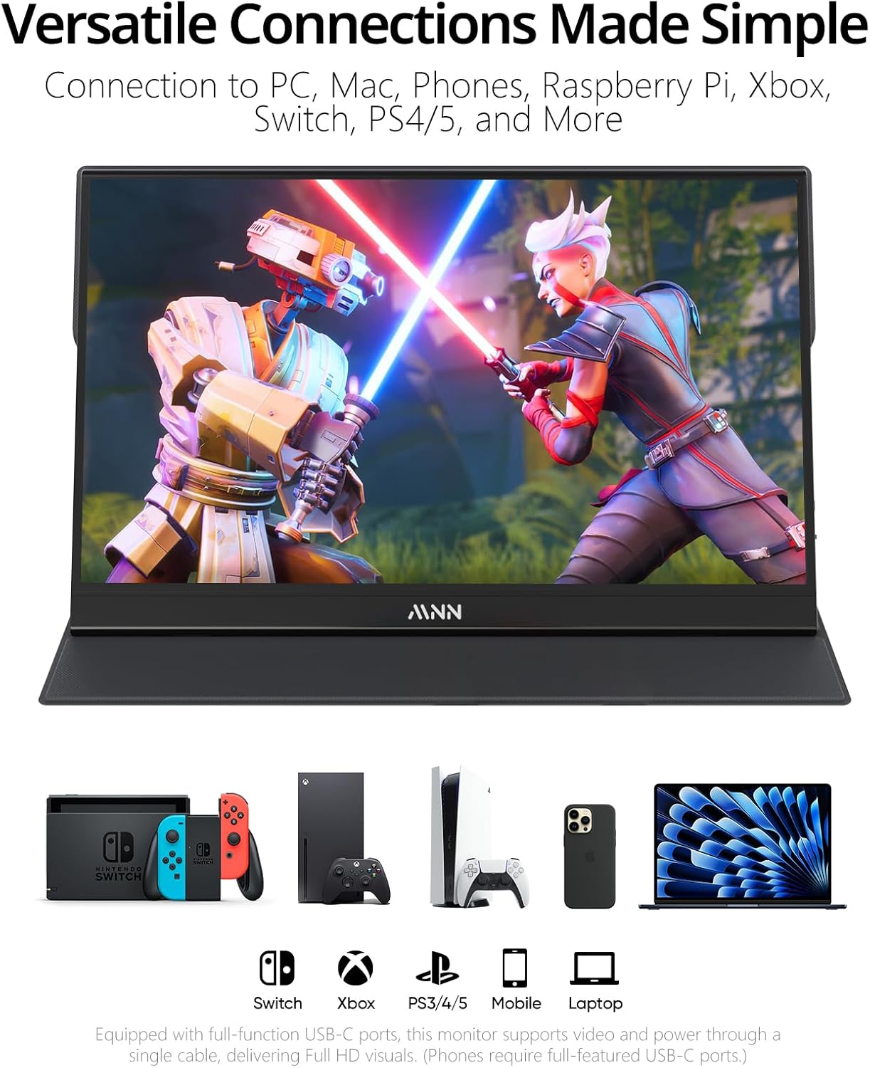 MNN Portable Monitor Port Layout