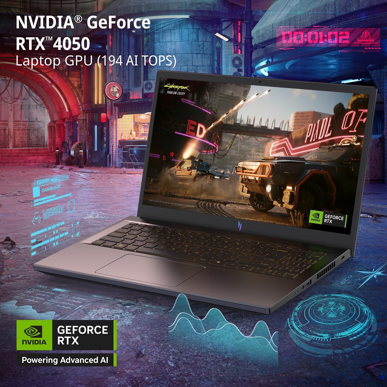 Acer Nitro V side profile